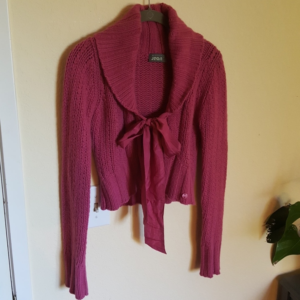 Ted Baker cropped cardigan sweater, size TB 1